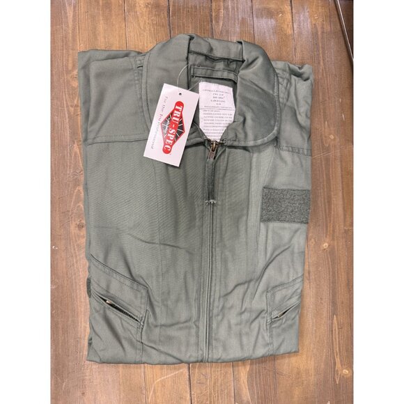 Tru-Spec Sage Green TRU 27-P Flight Suit Large Long NEW - Picture 2 of 4